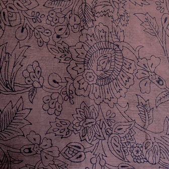 sjaal chiffon viscose met print 10- Indian heritage